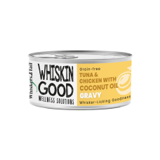 WhiskinGood Wellness Solutions Tuna & Chic w/Coconut Oil Gravy 70g, 508956, cat Wet Food, WhiskinGood, cat Food, catsmart, Food, Wet Food